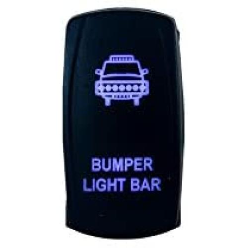 OZ-USA Bumper Light BAR Switch Laser Blue LED Rocker On/Off Switch UTV Truck Polaris RZR XP 900 800 Dash