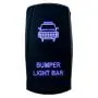 OZ-USA Bumper Light BAR Switch Laser Blue LED Rocker On/Off Switch UTV Truck Polaris RZR XP 900 800 Dash