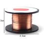 Welding Wire, 2 Rolls of Copper Wire for Mobile Phone Computer Motherboard Repair Cable, Gold