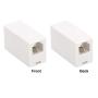 RJ11 6P4C Inline Coupler, Uvital Modular Female to Female Straight Telephone Extension Cable Cord Coupler Adapter Jack White(2 Pack)
