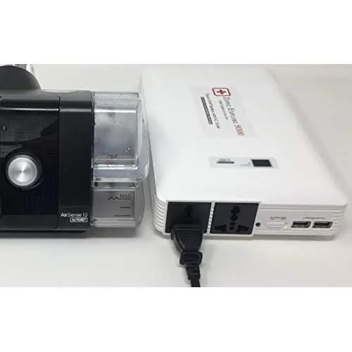 Zopec EXPLORE 8000 Universal CPAP Battery Backup Power Supply (3-4 Nights). Automatic Switch and Uninterrupted Sleep! Only Battery You can Sleep All Night with Humidifier! Works with All CPAP Brands.