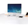 EAMATE Acrylic Monitor Stand Riser, 16.5 x 9.4 Inches Sturdy PC Desktop Riser with Anti-Slip Case for Keyboard Storage & Multi-Media, Computer Laptop, Printer, TV Screen in Office, Home, School