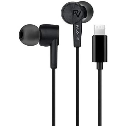 PALOVUE Lightning Headphones Earphones Earbuds Compatible iPhone 12 11 Pro Max iPhone X XS Max XR iPhone 8 Plus iPhone 7 Plus MFi Certified with Microphone Controller SweetFlow Black
