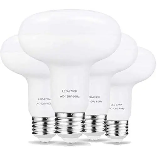 BR30 LED Bulb,12W(100W Equivalent),Soft White Warm 2700k Dimmable,R30 Flood Light Bulbs E26 Lightbulbs,for Recessed Indoor/Outdoor Ceiling Fan (4-Pack)