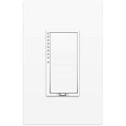 Insteon Smart 2-Wire Dimmer Wall Switch, Incandescent/Halogen Bulbs Only, No Neutral Required, 2474DWH (White) - Insteon Hub required for voice control with Alexa & Google Assistant