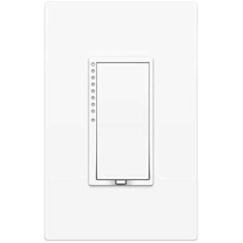 Insteon Smart 2-Wire Dimmer Wall Switch, Incandescent/Halogen Bulbs Only, No Neutral Required, 2474DWH (White) - Insteon Hub required for voice control with Alexa & Google Assistant