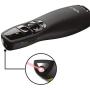 Wireless Presenter LOGI R400, Wireless Presentation Remote Clicker with Red Laser Pointer, Control for Teaching, 1 Pack