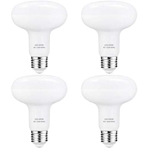 BR30 Led Flood Light Bulbs - 12W=120W CRI 85, Dimmable, 4000K Natural Light Bulb, 1260lm, Indoor Flood Lights for Recessed Cans, E26 Base, 4 Pack