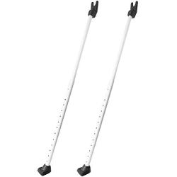 Securityman 2 in 1 Door Security Bar & Sliding Door Security Bar (2 Pack) - Constructed of High-Grade Iron (350lbs of Force) - Great for Home & Apartment Security - Adjustable Patio Door Lock