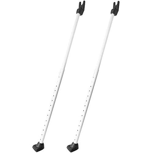 Securityman 2 in 1 Door Security Bar & Sliding Door Security Bar (2 Pack) - Constructed of High-Grade Iron (350lbs of Force) - Great for Home & Apartment Security - Adjustable Patio Door Lock