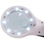 GemOro iView LED Magnifier with Built-In Light, White