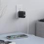 iPhone 12 Charger, AUKEY Focus 36W 2-Port Foldable USB C Charger with 30W Power Delivery 3.0 & Dynamic Detect Type C Wall Charger for iPhone 12 Mini/Pro Max/SE, MacBook, iPad Pro, Airpods Pro, Switch