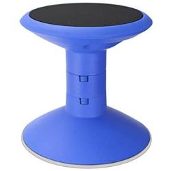 Storex Wiggle Stool, Adjustable Height 12”, 14”, 16”, or 18” for Active Seating in The Classroom, Blue (00301U01C)