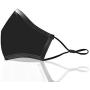 SonoMask for Women (Ear Loop, Black) Nose Clip Inside Wire Reusable Dual Layer Face Masks, by Sonovia Made in Israel