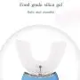 Automatic Massage Whitening Toothbrush IPX7 Waterproof Long Standby Charging Portable 360° Ultrasonic Electric Lazy Toothbrush, With LED Blue Light Whitening Lamp, Convenience Durable Clean (Blue)