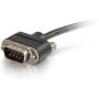 C2G 52184 Serial RS232 DB9 Null Modem Cable with Low Profile Connectors M/F, In-Wall CMG-Rated, Black (6 Feet, 1.82 Meters)