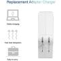 Great Replacement 45W T Power Adapter Charger for Mac Book Air 11-inch and 13-inch (45T)