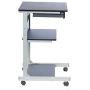 TECHNI MOBILI Modus Metal Computer Student Laptop Desk in Graphite