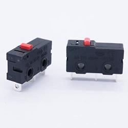 Twidec /10Pcs Mini Micro Limit Switch 5A 125 250V AC SPDT 1NO 1NC Snap Action Button Type 3 Pins KW11-3Z01
