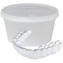 Dukal Pack of 25 Denture Bath Case Cups. Translucent Dental Orthodontic Retainer. False Teeth Storage Case Box. Perfect to Safe Guard Dentures. Easy to Open.