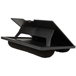 Mind Reader LTADJUST-BLK Adjustable Portable 8 Position Lap Top Desk with Built in Cushions, Black
