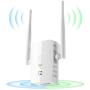WiFi Range Extender 1200 Mbps, 2.4 & 5GHz Dual Band Network,Wireless Signal Booster & Repeater With WPS Button for WiFi Internet Connection, Easy Set Up,Coverage Up to 3000 Sq Ft & 32 Devices
