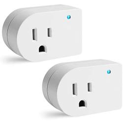 Single Surge Protector Plug, Grounded Outlet Wall Tap Adapter with Indicator Light, 1 Outlet,245J/125V, UL, White, 2Pack