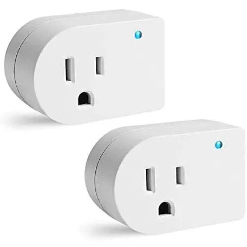 Single Surge Protector Plug, Grounded Outlet Wall Tap Adapter with Indicator Light, 1 Outlet,245J/125V, UL, White, 2Pack