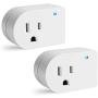Single Surge Protector Plug, Grounded Outlet Wall Tap Adapter with Indicator Light, 1 Outlet,245J/125V, UL, White, 2Pack