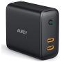 iPhone 12 Charger, AUKEY Focus 36W 2-Port Foldable USB C Charger with 30W Power Delivery 3.0 & Dynamic Detect Type C Wall Charger for iPhone 12 Mini/Pro Max/SE, MacBook, iPad Pro, Airpods Pro, Switch