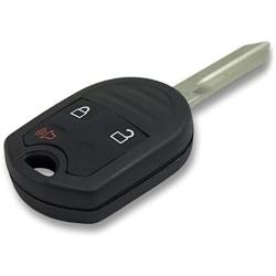 Keyless2Go Replacement for New Uncut Keyless Remote Head Key Fob for Select F-150 Edge Escape Explorer Fusion Vehicles That use OUCD6000022 164-R8070 (2 Pack)