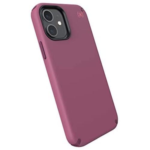 Speck Products Presidio2 PRO iPhone 12, iPhone 12 Pro Case, Lush Burgundy/Azalea Burgundy/Royal Pink