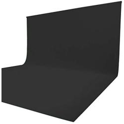 Issuntex 5X6.5 ft Black Background Backdrop,Photo Studio,Collapsible High Density Screen for Video Photography and Television