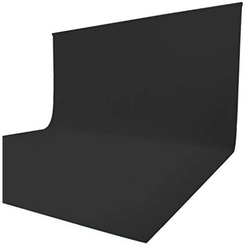 Issuntex 5X6.5 ft Black Background Backdrop,Photo Studio,Collapsible High Density Screen for Video Photography and Television