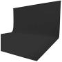 Issuntex 5X6.5 ft Black Background Backdrop,Photo Studio,Collapsible High Density Screen for Video Photography and Television