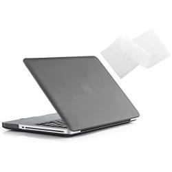 RUBAN Case Compatible with MacBook Pro 15 inch 2011 2010 2009 Release A1286, Plastic Hard Case Shell and Keyboard Cover for Older Version MacBook Pro 15 Inch with CD-ROM - Grey