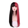 SinRain Half Black Half Rose Pink Fashion Wig For Women Girls (Black/Rose Pink) SinRain Half Black Half Rose Pink Fashion Wig For Women Girls (Black/Rose Pink)