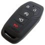 BAR Autotech Remote Key Silicone Rubber Keyless Entry Shell Case Fob and Key Skin Cover fit for Ford Mustang Fusion Lincoln MKZ MKC F-450 F-150 2015 Ford Fusion SE (1 Pair) (Black)