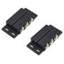 2X Magnetic Reed Switch Normally Open Closed NC NO Door Alarm Window Security/Magnetic Door Switch/Magnetic Contact Switch/Reed Switch,to DC 5V 12V 24V Light (Black)