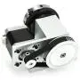 Reducing Ratio 4:1 CNC 4th-axis A-axis Rotation-axis, 4 Jaw K12-65mm Chuck Tip Indexing Head with Nema17 2-Phase 4-Wire Stepper Motor + 54mm Tailstock for CNC Router Engraving Machine