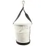 Klein Tools 5172PS Heavy-Duty Tapered-Wall Bucket with 15 Inside Pockets, No. 4 Canvas