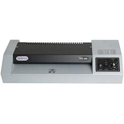 Tamerica TCC330 Professional Laminator, 13'' Max. Laminating Width, Up to 26''/min Speed, 10 mil Max Pouch Gauge, Warm-Up Time 3.5-4.5 min, Reverse/Anti-Jam Mechanism, Metal Cover, Silicon Roller