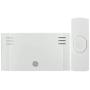 GE Wireless Doorbell Kit, 2 Melodies, 1 Push Buttons, 4 Volume Levels, 150 Ft. Range, Mountable, White, 19247, Battery-Operated Receiver
