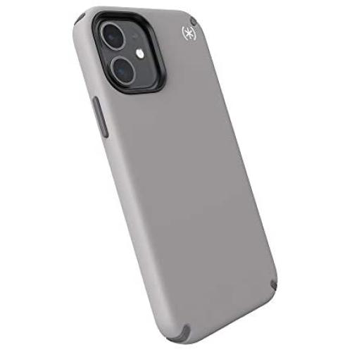 Speck Products Presidio2 PRO iPhone 12, iPhone 12 Pro Case, Cathedral Grey/Graphite Grey/White