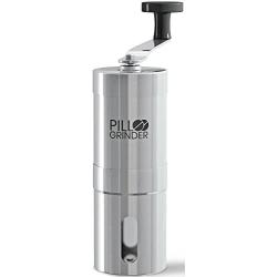 Pill Grinder - Stainless Steel Tablet & Vitamin Crusher - Grind and Pulverize Multiple Pills, Medicine to Fine Powder - Use for Feeding Tube, Kids or Pets