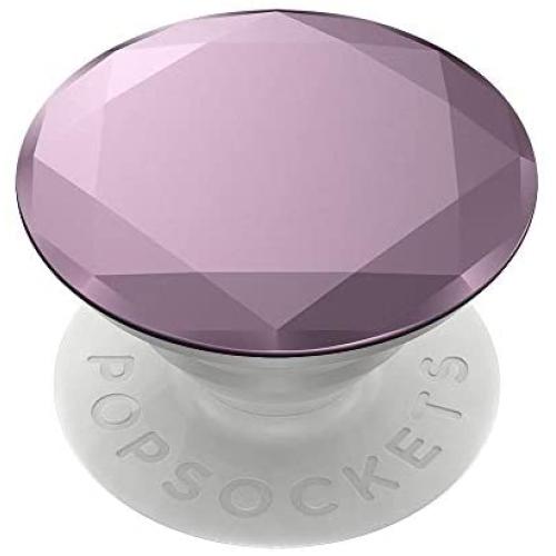 PopSockets PopGrip - Expanding Stand and Grip with Swappable Top - Metallic Diamond Lilac