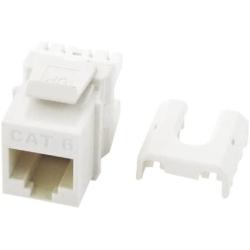 Legrand - OnQ WP3476WH Cat6 RJ45 Quick Connect Keystone Insert with 110 Punch-Down, Pack of 1, White