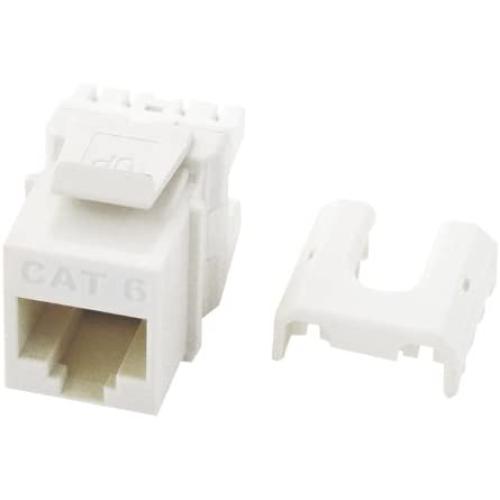 Legrand - OnQ WP3476WH Cat6 RJ45 Quick Connect Keystone Insert with 110 Punch-Down, Pack of 1, White