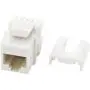 Legrand - OnQ WP3476WH Cat6 RJ45 Quick Connect Keystone Insert with 110 Punch-Down, Pack of 1, White