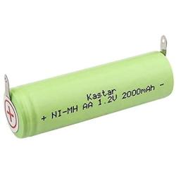 Kastar Rechargeable Shaver Battery Pack AA 1.2V 2000mAh Fits Braun, Norelco, Remington Shaver Models and Others (deatil Compatible Models Please Search The Below Description)